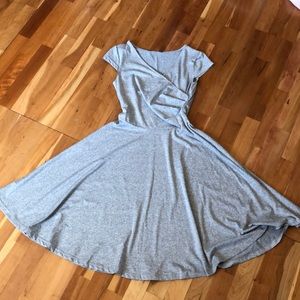 Fit’n’flare heather grey dress